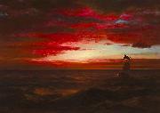 Frederic Edwin Church Marine Sunset Spain oil painting artist